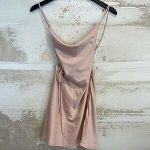 Princess Polly Pink criss cross back dress size 0